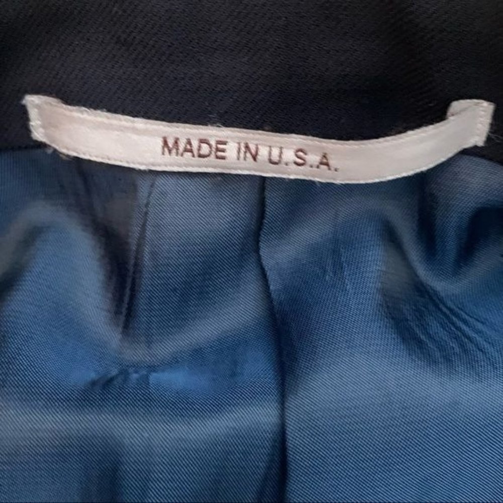 Hickey Freeman Milburn II Navy Blue Blazer 100% Worsted Wool Size‎ 42L - Picture 11 of 11